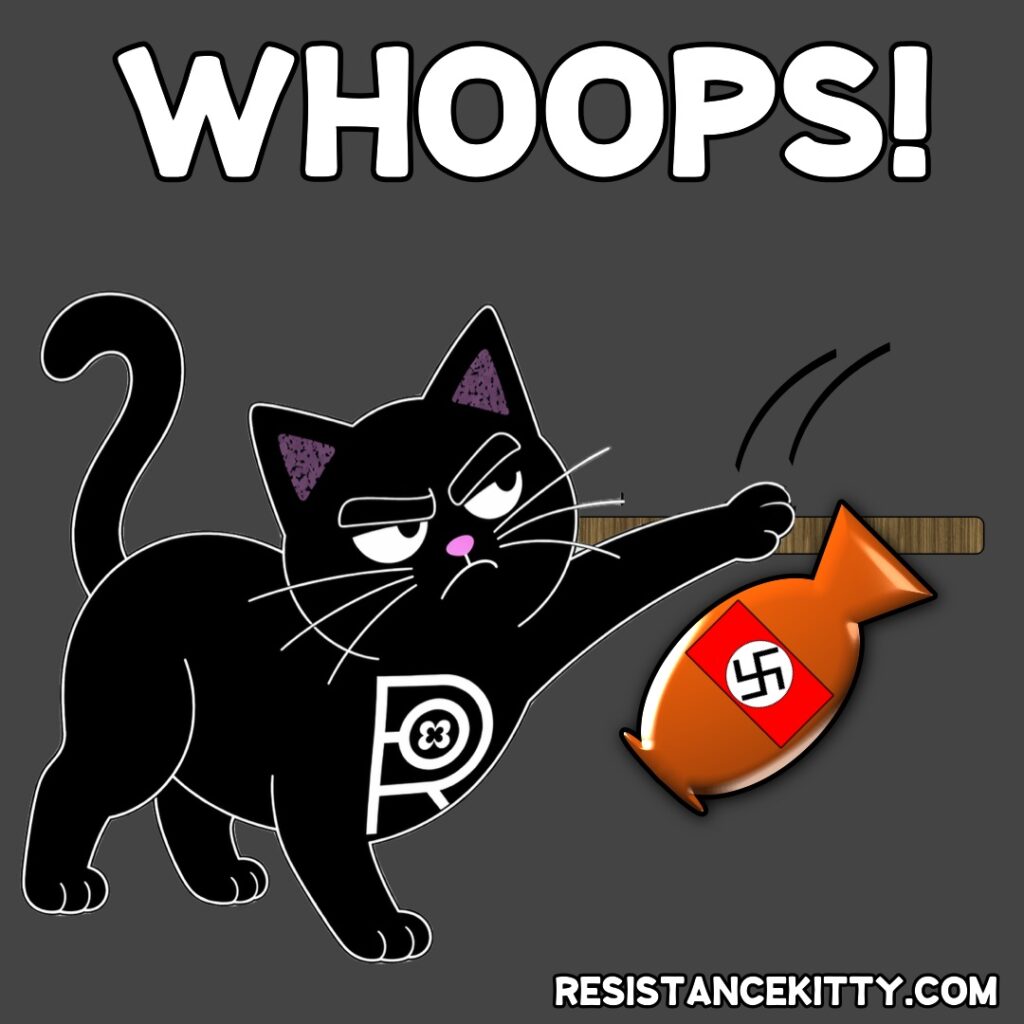 Resistance Kitty said “whoops”